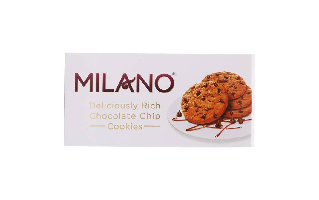 Parle Milano Deliciously Rich Chocolate Chip Cookies   Box  120 grams